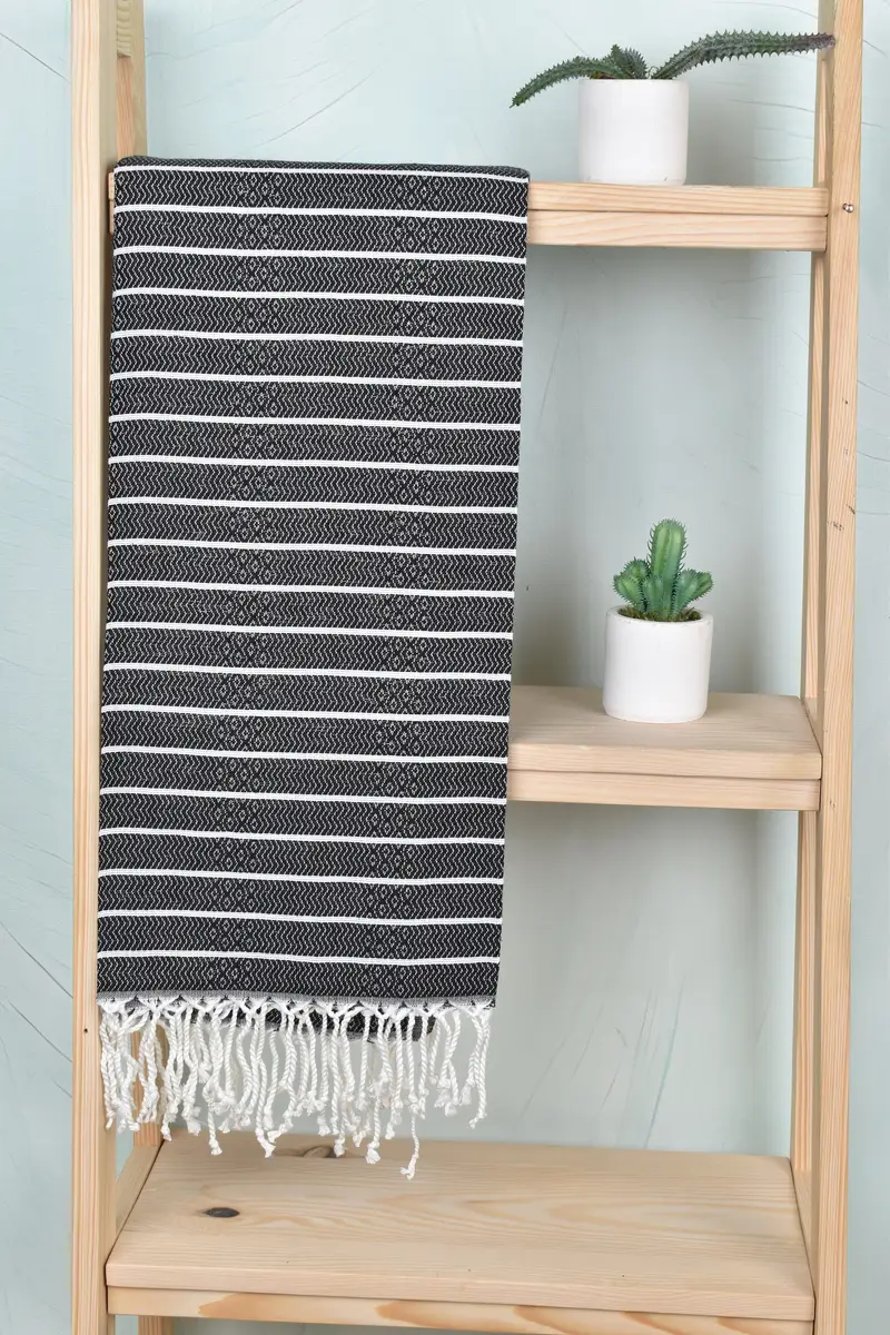 Memorial Gift, Scarf Towel, Mexico Bachelorette Party Gifts, Quick-Dry Beach Towel, 70x40 Cotton Striped Towel, Turkish hand towel, Fouta towel - 8