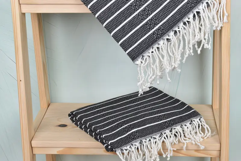Memorial Gift, Scarf Towel, Mexico Bachelorette Party Gifts, Quick-Dry Beach Towel, 70x40 Cotton Striped Towel, Turkish hand towel, Fouta towel - 5