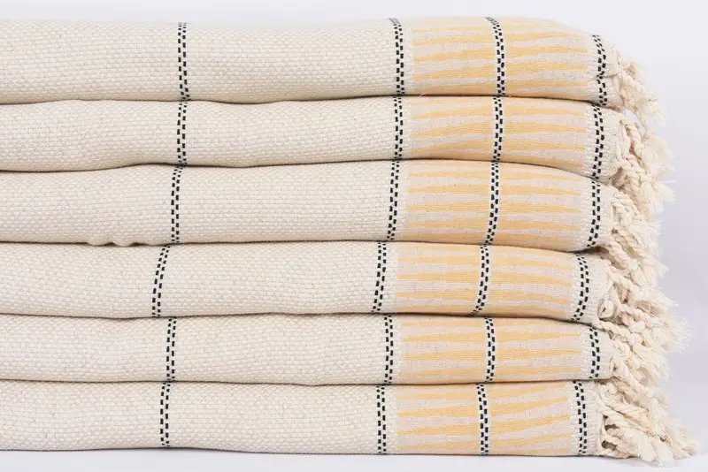 Personalized Gifts, 104x96 Cotton Striped Towel, Bridal Shower Gift, Extra Large Tablecloth, Best Friend Gift Ideas, Throw Blanket Couch - 3