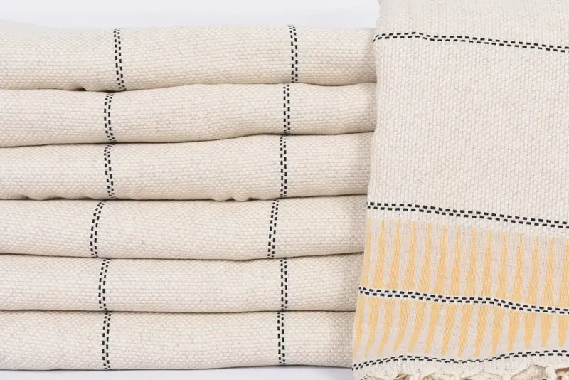 Personalized Gifts, 104x96 Cotton Striped Towel, Bridal Shower Gift, Extra Large Tablecloth, Best Friend Gift Ideas, Throw Blanket Couch - 2