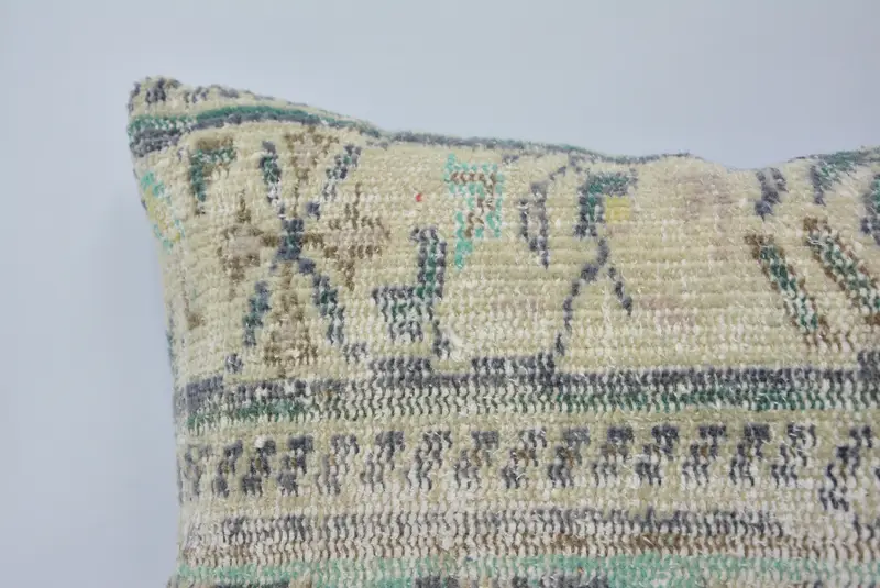 Interior Designer Pillow, Cushion Cover, Pastel Pillow Case, Traditional Pillow Case, Kilim Pillow Cover, Gift Pillow, 16x24 Beige Cushion Cover - 2