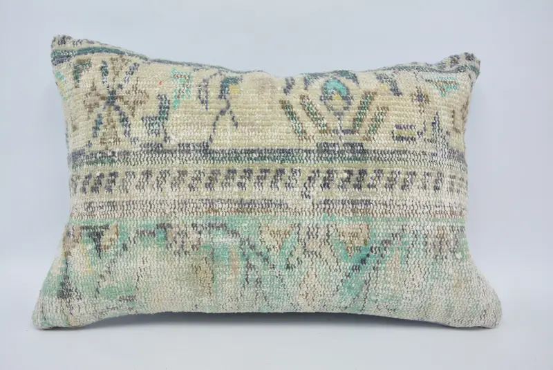 Interior Designer Pillow, Cushion Cover, Pastel Pillow Case, Traditional Pillow Case, Kilim Pillow Cover, Gift Pillow, 16x24 Beige Cushion Cover - 1