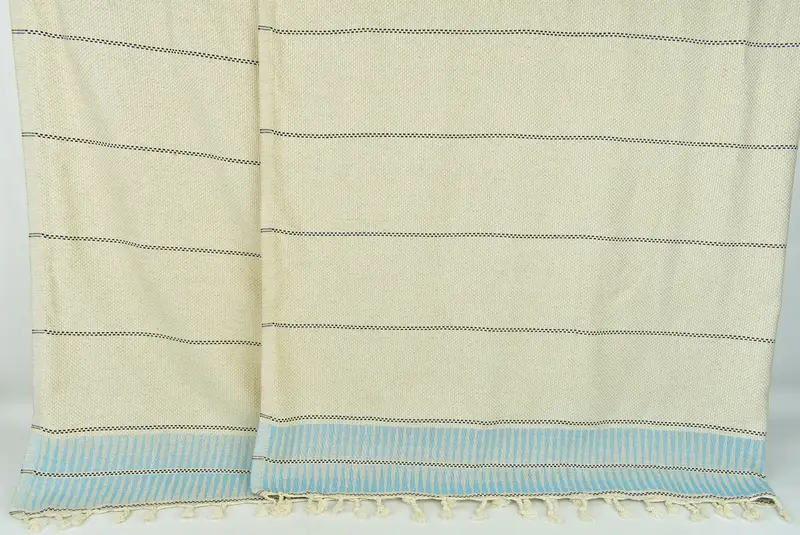 104x96 Cotton Striped Towel, Valentine Day Gift For Her, Personalized Blanket, Bridal Shower Gift, Shower Curtain, Wedding Favors, Bridal Gifts - 7