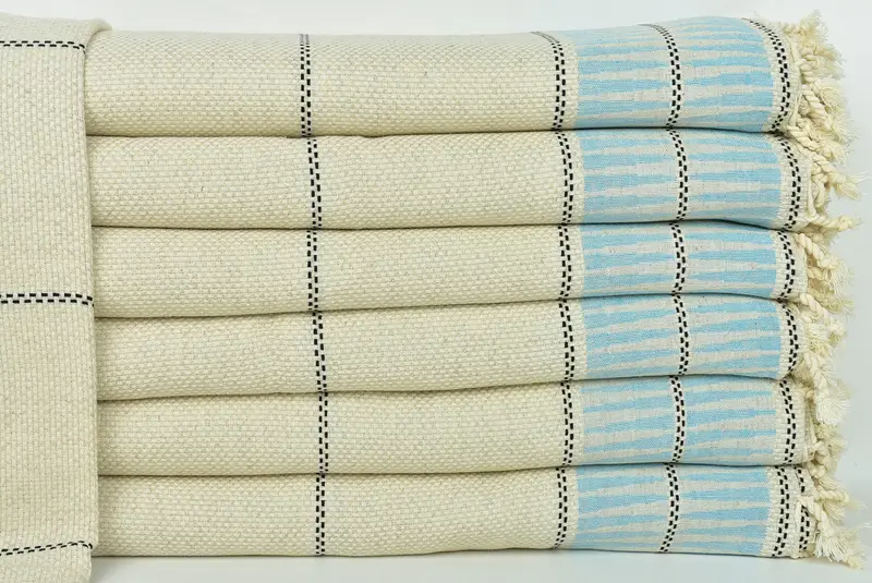 104x96 Cotton Striped Towel, Valentine Day Gift For Her, Personalized Blanket, Bridal Shower Gift, Shower Curtain, Wedding Favors, Bridal Gifts - 1
