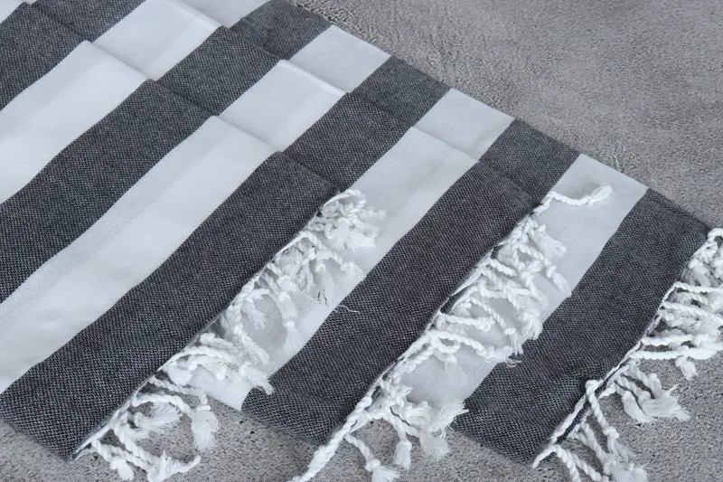 Türk Banyo Havlusu ABD, Özel Düğün Hediyeleri, Hızlı kuru havlu, Organik Havlu, Kişiselleştir Hediye, Özel Düğün Havlu, 70x40 Pamuklu Çizgili Havlu - 5