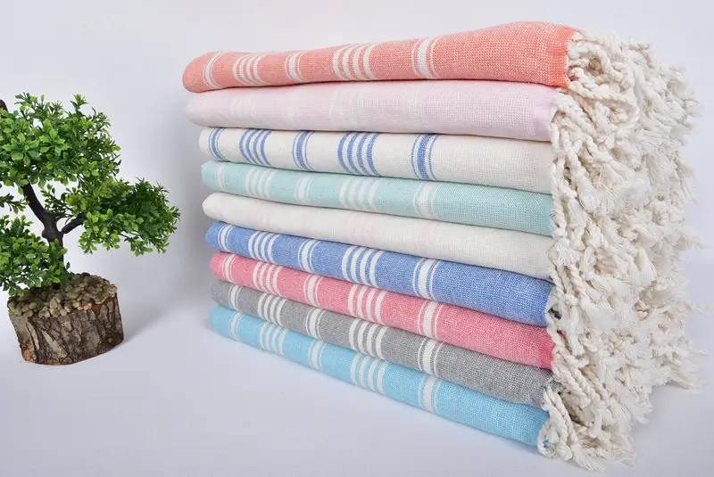 70x40 Cotton Striped Towel, Bachelorette Party Favor, Organic Turkish towel, Best Friend Gift, Gift For Wedding Day, Personalized Wedding Gift - 3