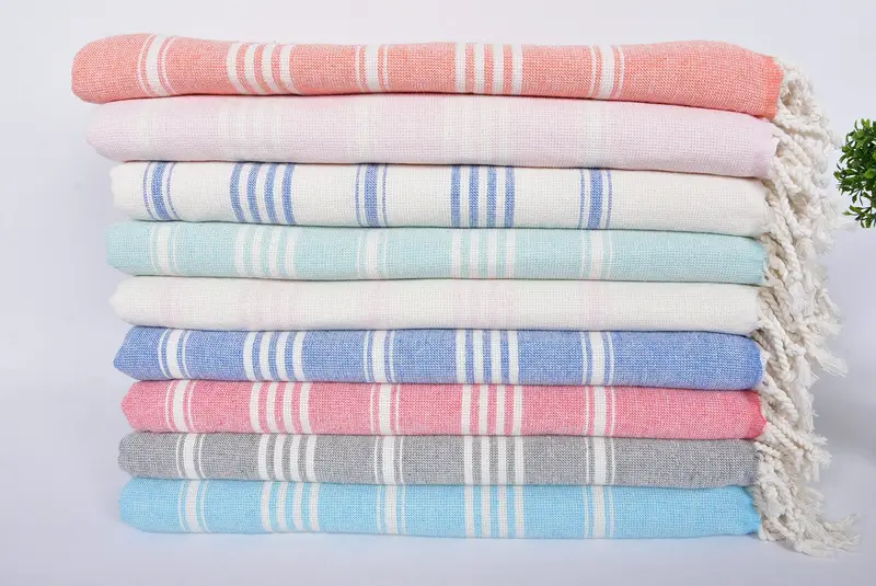 70x40 Cotton Striped Towel, Bachelorette Party Favor, Organic Turkish towel, Best Friend Gift, Gift For Wedding Day, Personalized Wedding Gift - 2