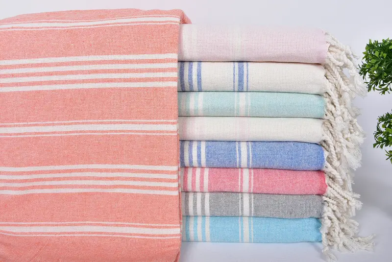 70x40 Cotton Striped Towel, Bachelorette Party Favor, Organic Turkish towel, Best Friend Gift, Gift For Wedding Day, Personalized Wedding Gift - 1
