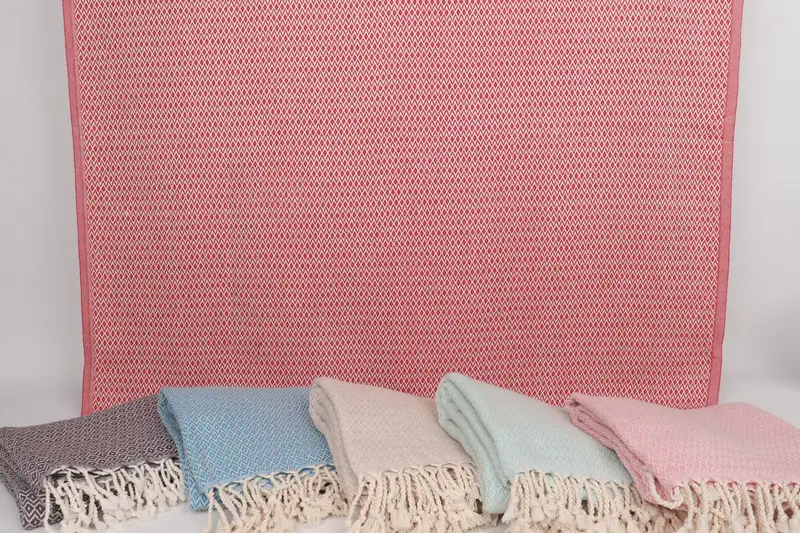 Turkish hand towel, Bachelorette Party Gifts, Best Friend Gift, 70x40 Cotton Diamond Towel, Luxury Beach Towel, Bridesmaid Towel, Gift For Boyfriend - 7