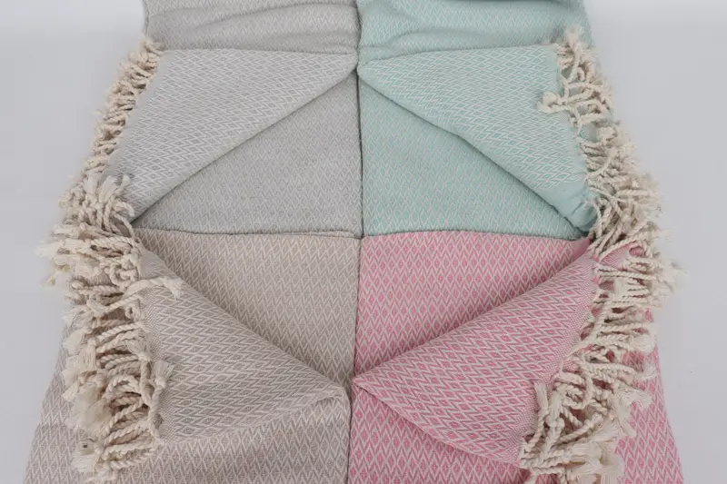 Turkish hand towel, Bachelorette Party Gifts, Best Friend Gift, 70x40 Cotton Diamond Towel, Luxury Beach Towel, Bridesmaid Towel, Gift For Boyfriend - 3
