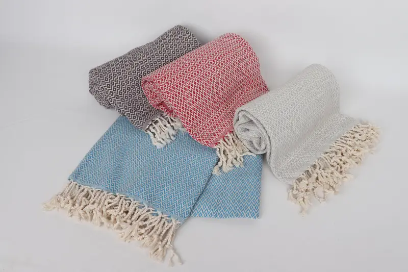 Turkish hand towel, Bachelorette Party Gifts, Best Friend Gift, 70x40 Cotton Diamond Towel, Luxury Beach Towel, Bridesmaid Towel, Gift For Boyfriend - 4