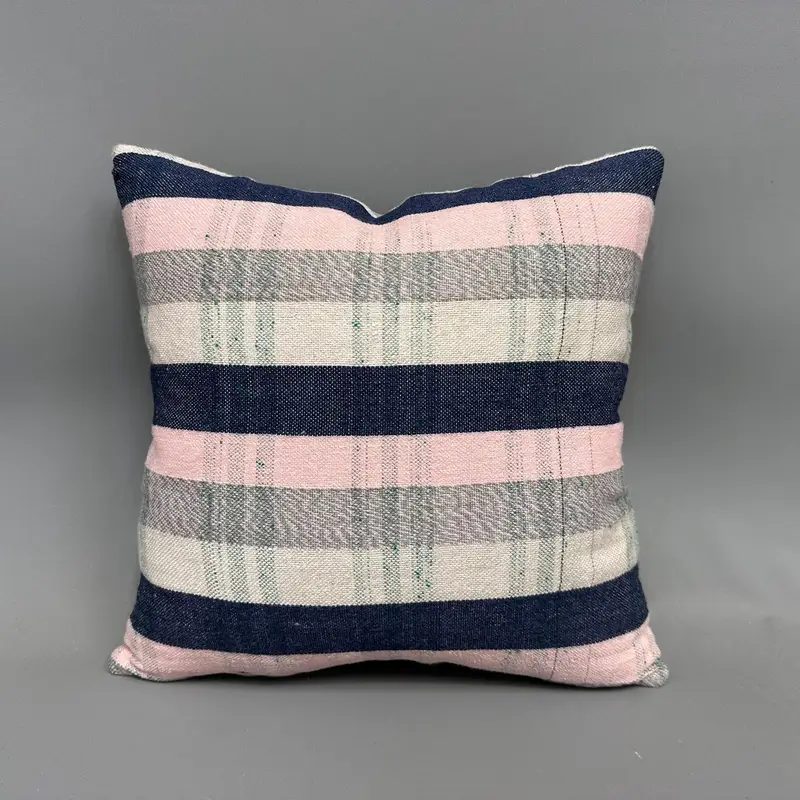 18x18 Pink Pillow Case, Ikat Pillow Case, Ethnical Kilim Rug Pillow, Garden Cushion Case, Boho Pillow, Sofa Cushion Case, Gift Pillow, Cushion Case - 4
