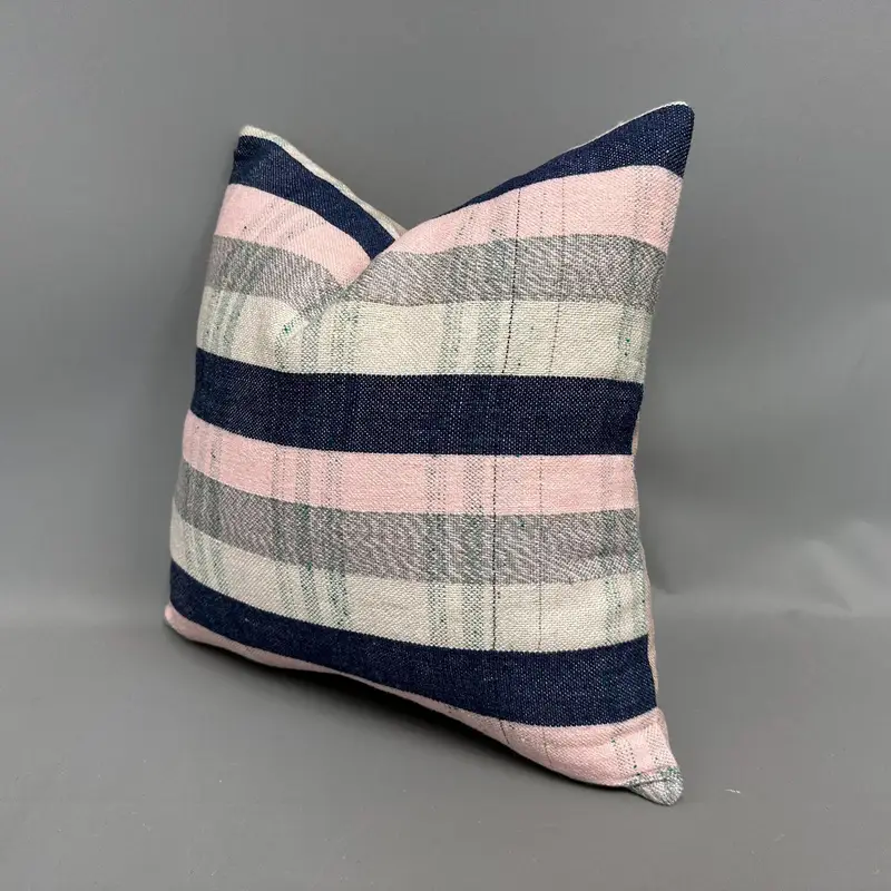 18x18 Pink Pillow Case, Ikat Pillow Case, Ethnical Kilim Rug Pillow, Garden Cushion Case, Boho Pillow, Sofa Cushion Case, Gift Pillow, Cushion Case - 3