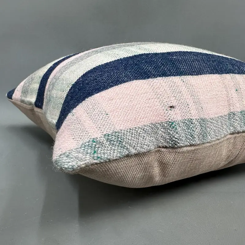 18x18 Pink Pillow Case, Ikat Pillow Case, Ethnical Kilim Rug Pillow, Garden Cushion Case, Boho Pillow, Sofa Cushion Case, Gift Pillow, Cushion Case - 6