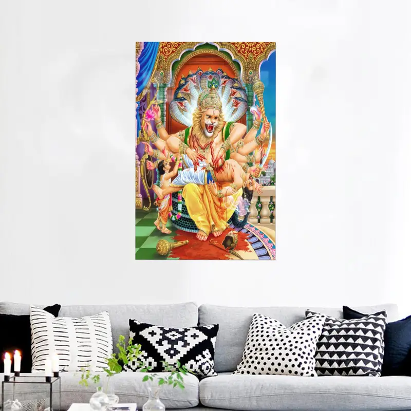 Zarif Baskılı Cam: Modern Dekor için Tanrı Aslan Teması