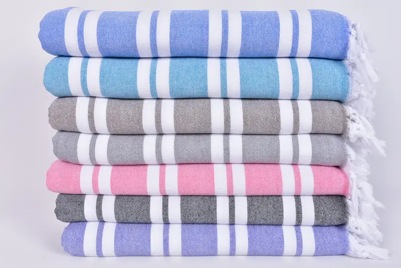 68x36 Cotton Striped Terry Towel, Absorbent towel, Best Friend Gift, Valentines Day Gift For Him, Personalized Wedding Gift, Beach Towel Bulk - 2