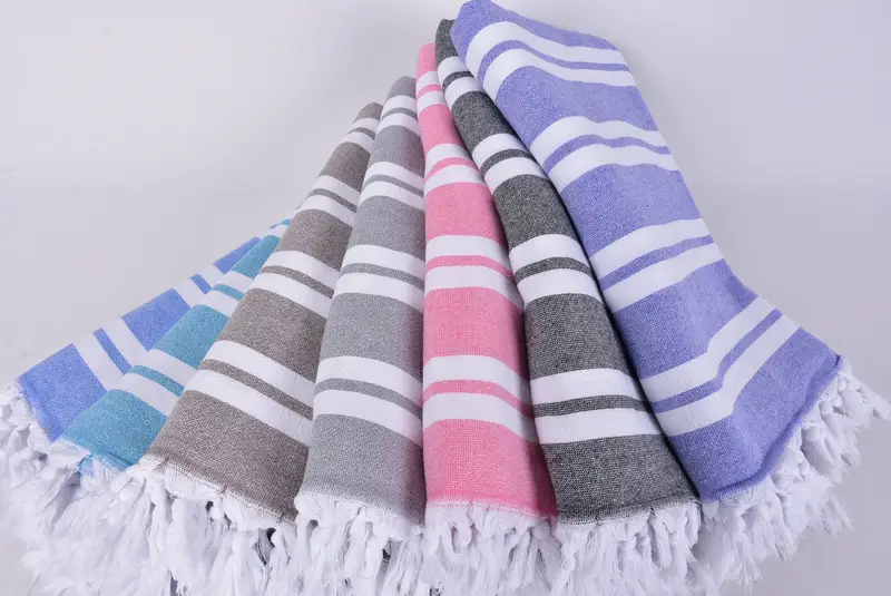 68x36 Cotton Striped Terry Towel, Absorbent towel, Best Friend Gift, Valentines Day Gift For Him, Personalized Wedding Gift, Beach Towel Bulk - 4