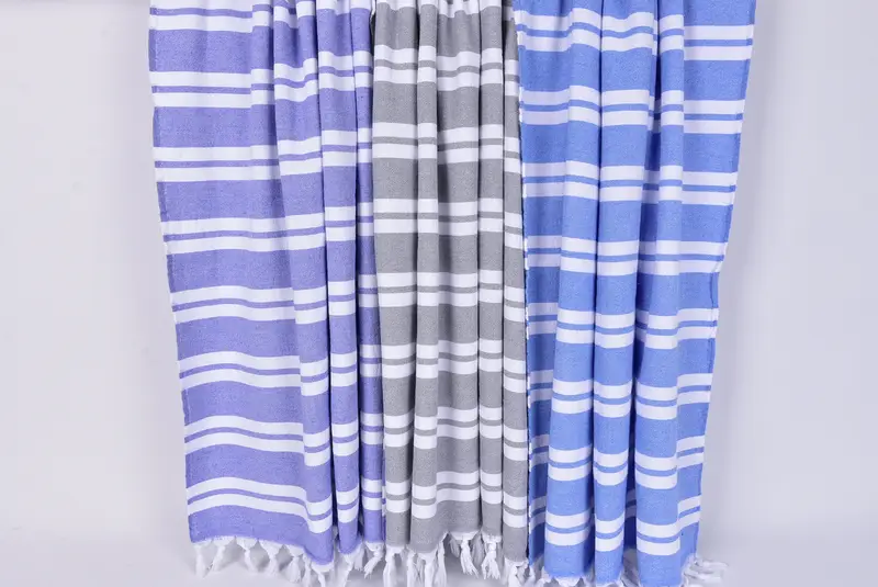 68x36 Cotton Striped Terry Towel, Absorbent towel, Best Friend Gift, Valentines Day Gift For Him, Personalized Wedding Gift, Beach Towel Bulk - 8