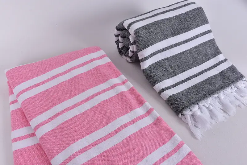 68x36 Cotton Striped Terry Towel, Absorbent towel, Best Friend Gift, Valentines Day Gift For Him, Personalized Wedding Gift, Beach Towel Bulk - 7