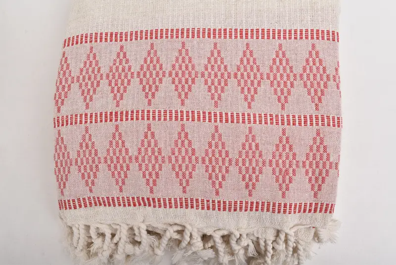 Bachelorette Party Favors, 100x88 Linen Kilim Design Towel, Wedding Hand Made Gift, Employee Gifts, Woven Throw Blanket, Bedspread, Turkish Bedcover - 4