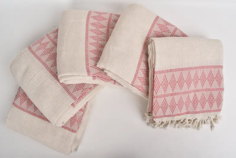 Bachelorette Party Favors, 100x88 Linen Kilim Design Towel, Wedding Hand Made Gift, Employee Gifts, Woven Throw Blanket, Bedspread, Turkish Bedcover - 3