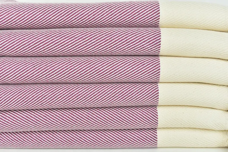 Custom Towel, Thin towel, Handmade Gift, 70x40 Cotton Striped Towel, Merry Christmas Gifts, Organic Cotton Towel, Beach Towel Personalized - 2