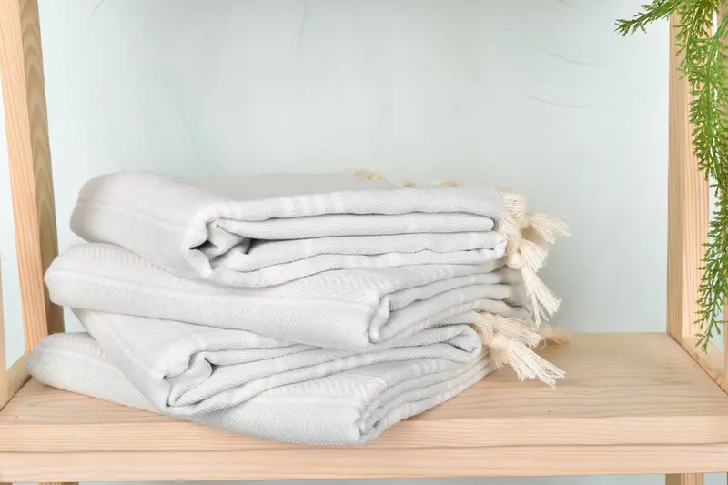 Personalized Turkish Towel, Bridal Gifts, Turkish Towel Set, Organic Towel, 70x40 Cotton Herringbone Towel, Personalized Beach Towel, Handmade Gift - 7