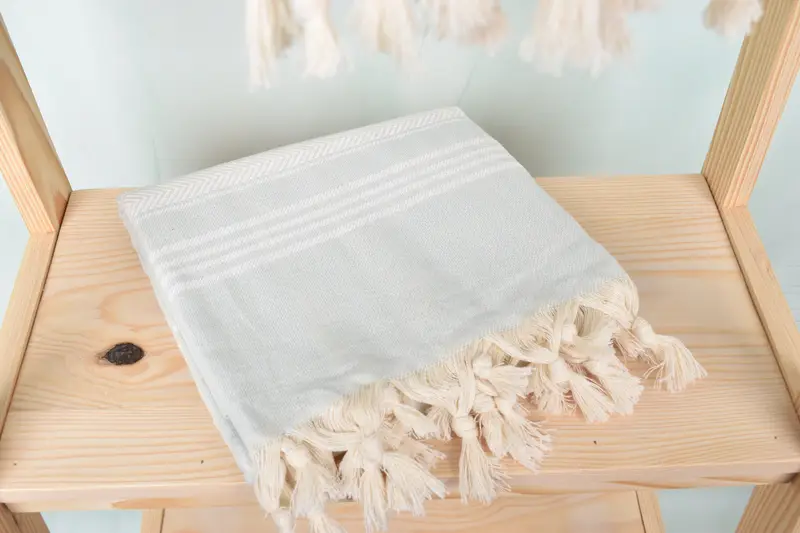 Personalized Turkish Towel, Bridal Gifts, Turkish Towel Set, Organic Towel, 70x40 Cotton Herringbone Towel, Personalized Beach Towel, Handmade Gift - 5
