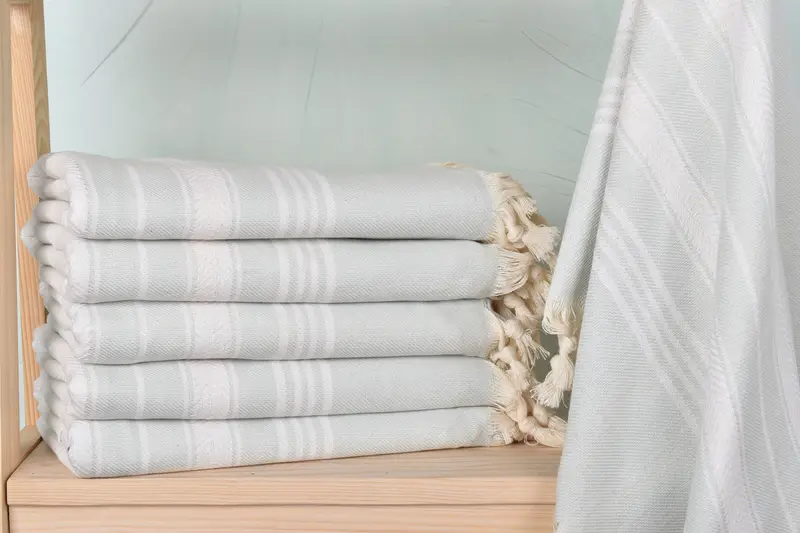 Personalized Turkish Towel, Bridal Gifts, Turkish Towel Set, Organic Towel, 70x40 Cotton Herringbone Towel, Personalized Beach Towel, Handmade Gift - 1