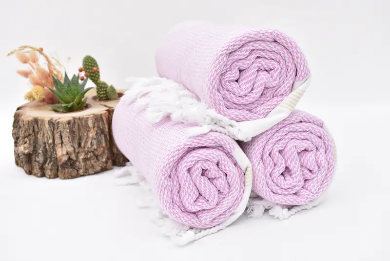 Sand-resistant Turkish towel for the beach, Custom Towel, Anniversary Gift For Her, Housewarming Gift, 70x40 Cotton Striped Towel, Bath towel - 8