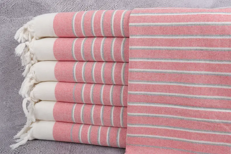 Gift For Coworker, Turkish Towel Hand Towel, Personalized Gift, Bachelorette Party Gifts Bridesmaids, Wedding Gift, 36x18 Cotton Striped Terry Towel - 1