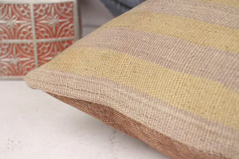 Cushion, Muted Pillow Sham, Gift Pillow, Handmade Kilim Cushion, Interior Designer Pillow, 14x14 Beige Pillow Case, Outdoor Patio Cushion Case - 7