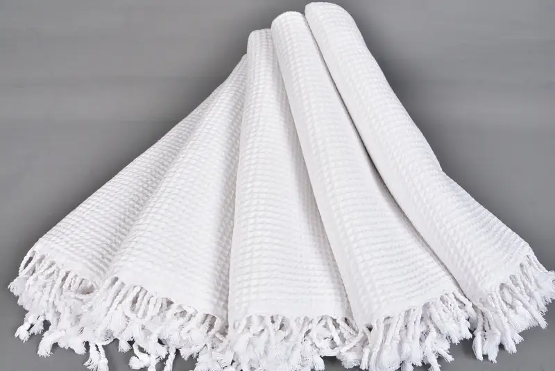 Turkish Towel Beach Towel, Turkish towel, Wedding Favors, 68x36 Cotton Waffle Towel, Bachelorette Gifts, Gift For Wedding Day, Engagement Gift - 5