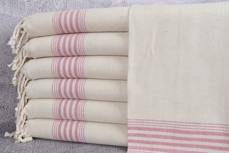 Bathroom Hand Towel, Personalized Gift, 36x18 Linen Striped Towel, Monogram Kitchen Towel, Turkish Towel Hand Towel, Housewarming Gift, Summer Gift - 1