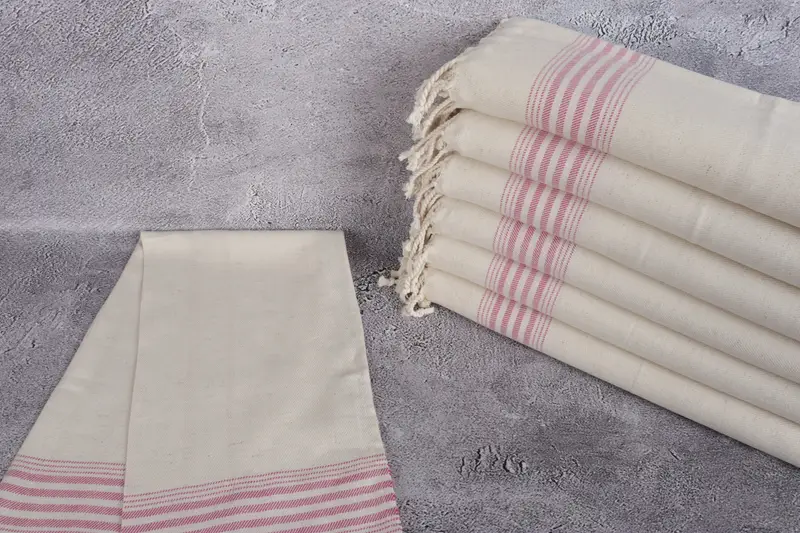 Bathroom Hand Towel, Personalized Gift, 36x18 Linen Striped Towel, Monogram Kitchen Towel, Turkish Towel Hand Towel, Housewarming Gift, Summer Gift - 2