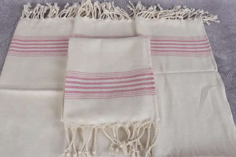 Bathroom Hand Towel, Personalized Gift, 36x18 Linen Striped Towel, Monogram Kitchen Towel, Turkish Towel Hand Towel, Housewarming Gift, Summer Gift - 4