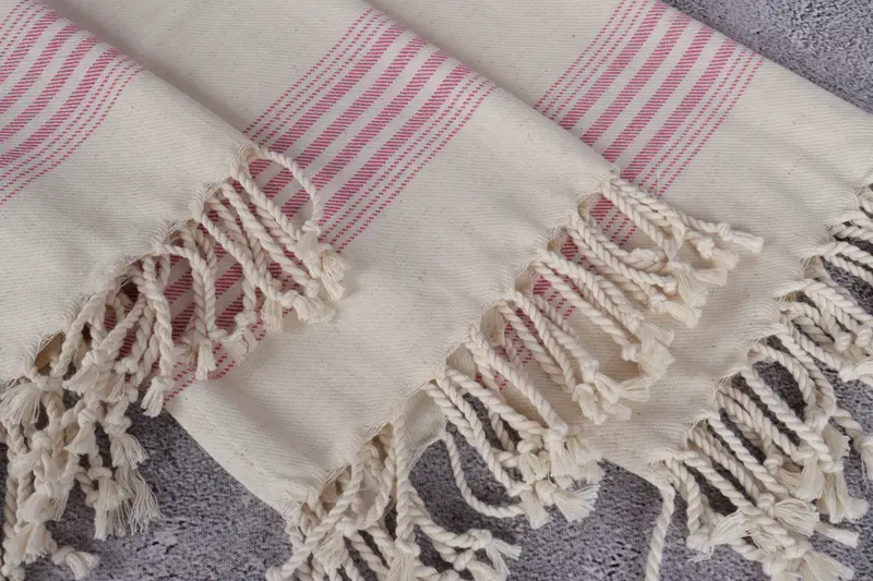 Bathroom Hand Towel, Personalized Gift, 36x18 Linen Striped Towel, Monogram Kitchen Towel, Turkish Towel Hand Towel, Housewarming Gift, Summer Gift - 5