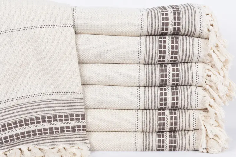 Maid Of Honor Gift, 96x94 Linen Striped Towel, First Wedding Anniversary Gift, Custom Blanket, Personalized Blanket, Bridal Shower Gift - 1