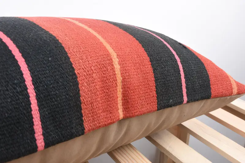 Interior Designer Pillow, Bright Pillow Sham, Kilim Cushion Sham, Home Decor Pillow, 16x48 Brown Cushion, Pillow Case, Pet Cushion Cover - 7