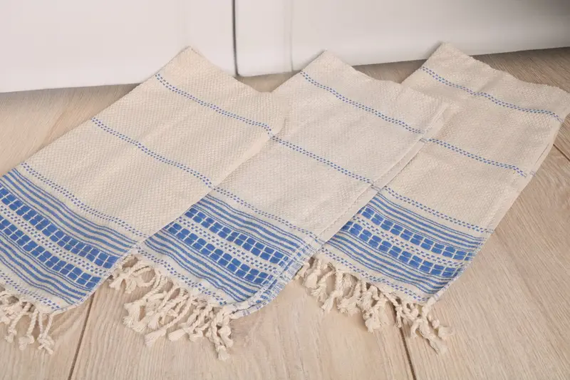 40x20 Linen Striped Towel, Custom Hand Towel, Grandma Gift, Monogram Kitchen Towel, Personalized Hand Towel, Monogram Towels, Gift For Wedding Day - 6