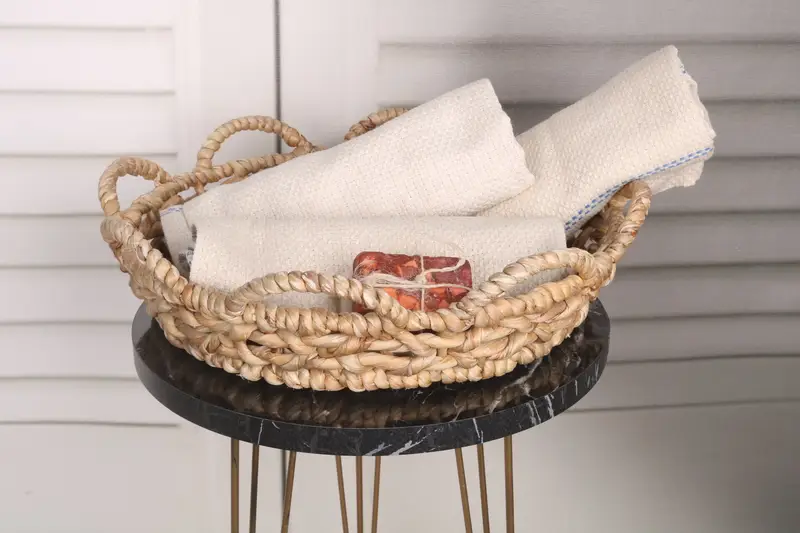 40x20 Linen Striped Towel, Custom Hand Towel, Grandma Gift, Monogram Kitchen Towel, Personalized Hand Towel, Monogram Towels, Gift For Wedding Day - 4