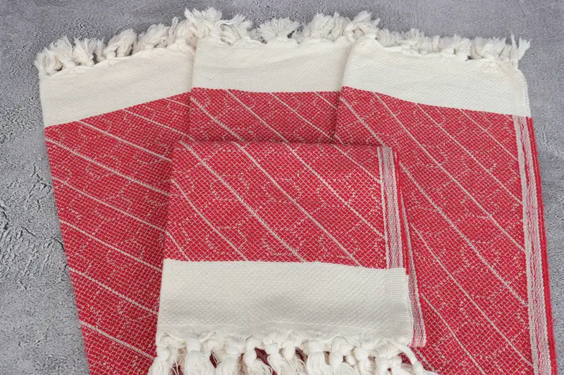 Custom Hand Towel, Personalized Wedding Gift For Couple, Gym Towel, Monogrammed Hand Towel, 36x18 Cotton Geometric Towel, Personalized Kitchen Towel - 4