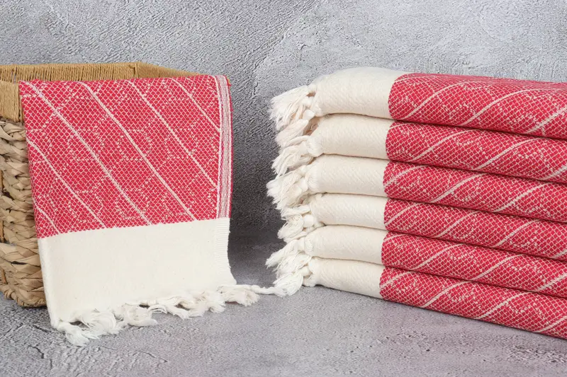 Custom Hand Towel, Personalized Wedding Gift For Couple, Gym Towel, Monogrammed Hand Towel, 36x18 Cotton Geometric Towel, Personalized Kitchen Towel - 3
