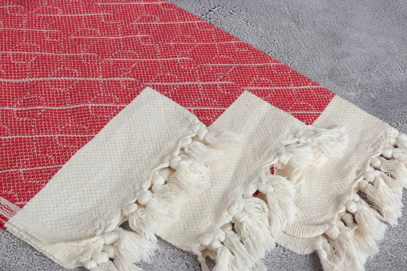 Custom Hand Towel, Personalized Wedding Gift For Couple, Gym Towel, Monogrammed Hand Towel, 36x18 Cotton Geometric Towel, Personalized Kitchen Towel - 5