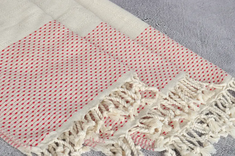 Bridesmaid Proposal Gift, Organic Tea Towel, Wedding Gift, Beach Theme Wedding Gift, 40x20 Cotton Polka Dot Towel, Wedding Favors, Kitchen Towel - 5