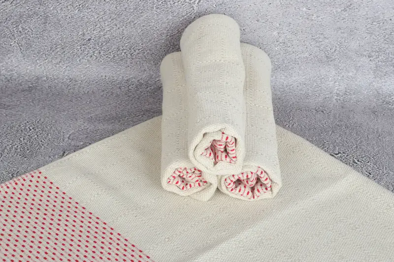 Bridesmaid Proposal Gift, Organic Tea Towel, Wedding Gift, Beach Theme Wedding Gift, 40x20 Cotton Polka Dot Towel, Wedding Favors, Kitchen Towel - 7