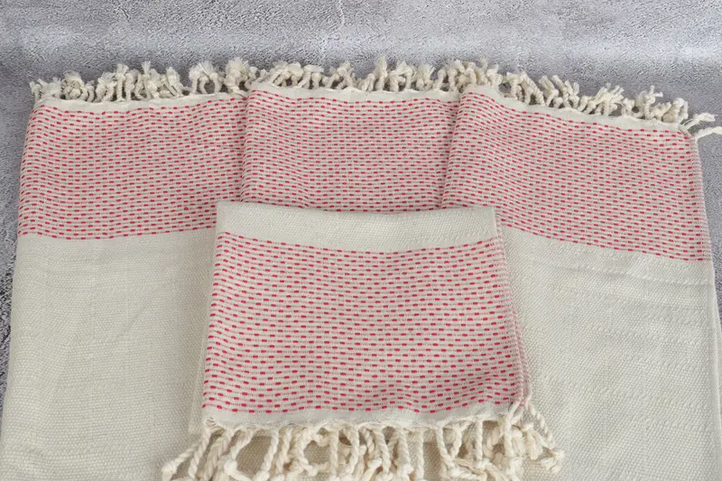 Bridesmaid Proposal Gift, Organic Tea Towel, Wedding Gift, Beach Theme Wedding Gift, 40x20 Cotton Polka Dot Towel, Wedding Favors, Kitchen Towel - 4