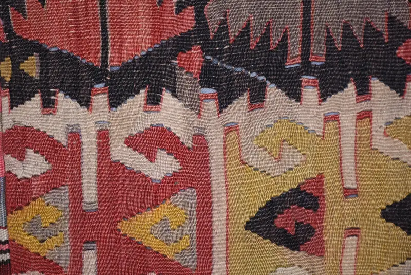 Home Decor Pillow, Vintage Kilim Throw Pillow, Turkish Corner Pillow, 32x32 Red Pillow Sham, Bed Cushion Cover, Turkish Pillow, Pillow Cover - 3