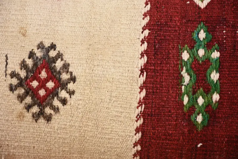Vintage Kilim Throw Pillow, 16x48 Red Pillow, Outdoor Patio Pillow Sham, Antique Pillows, Kilim Pillow Cover, Cushion Case, Bright Pillow Cover - 3