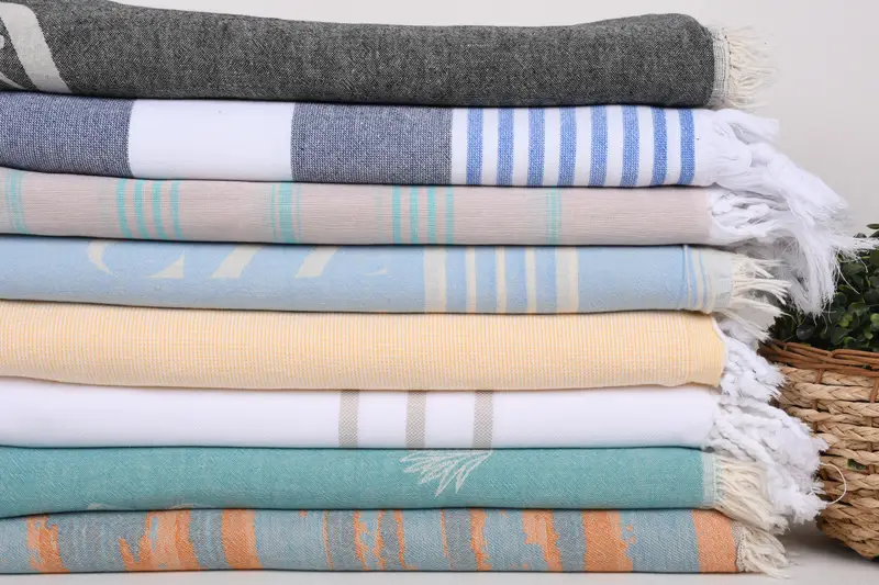 Decorative Towel, Bridal Shower Gifts, Bachelorette Favors Beach, Turkish bath towel, Gift For Him, 70x40 Cotton Set of 8 Towel, Beach Towel Gift - 2